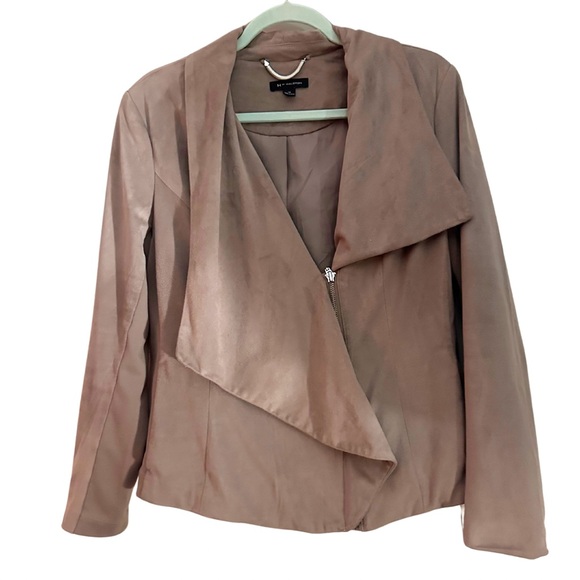 H by Halston Faux Suede Moto Jacket - Picture 2 of 4
